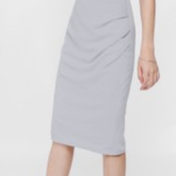 TAHARI Sheath light grey Pencil Dress SZ 8 - Picture 16 of 16